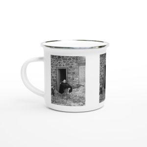 Haldde - 17 - Svart - Hvitt - Emaljekopp